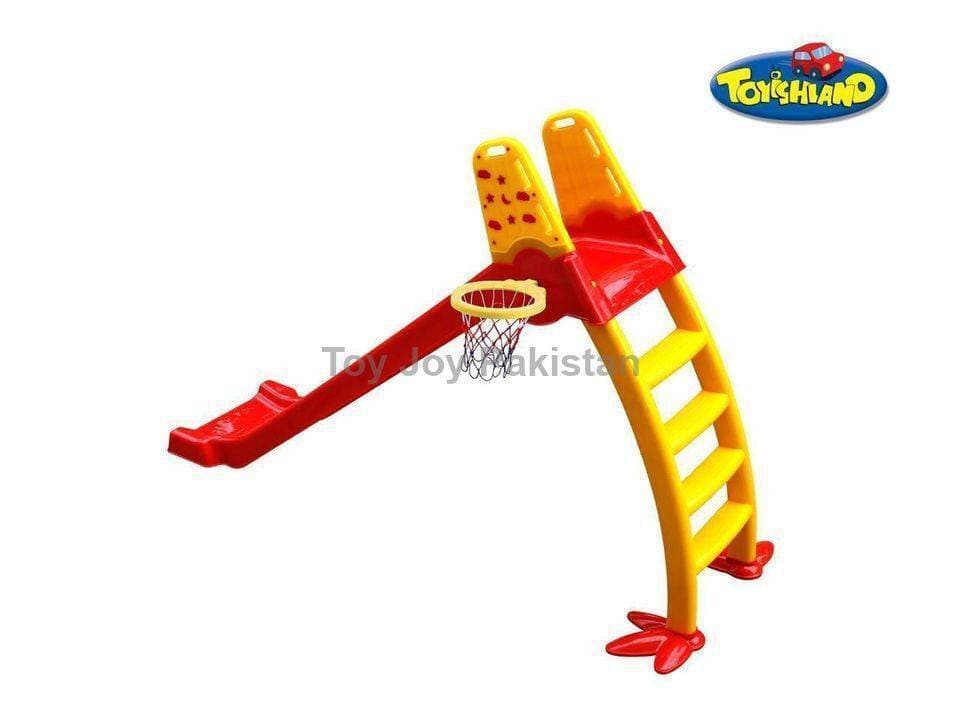 Kids Slide Plastic With Basket Ball Game (47) 120 cm Height