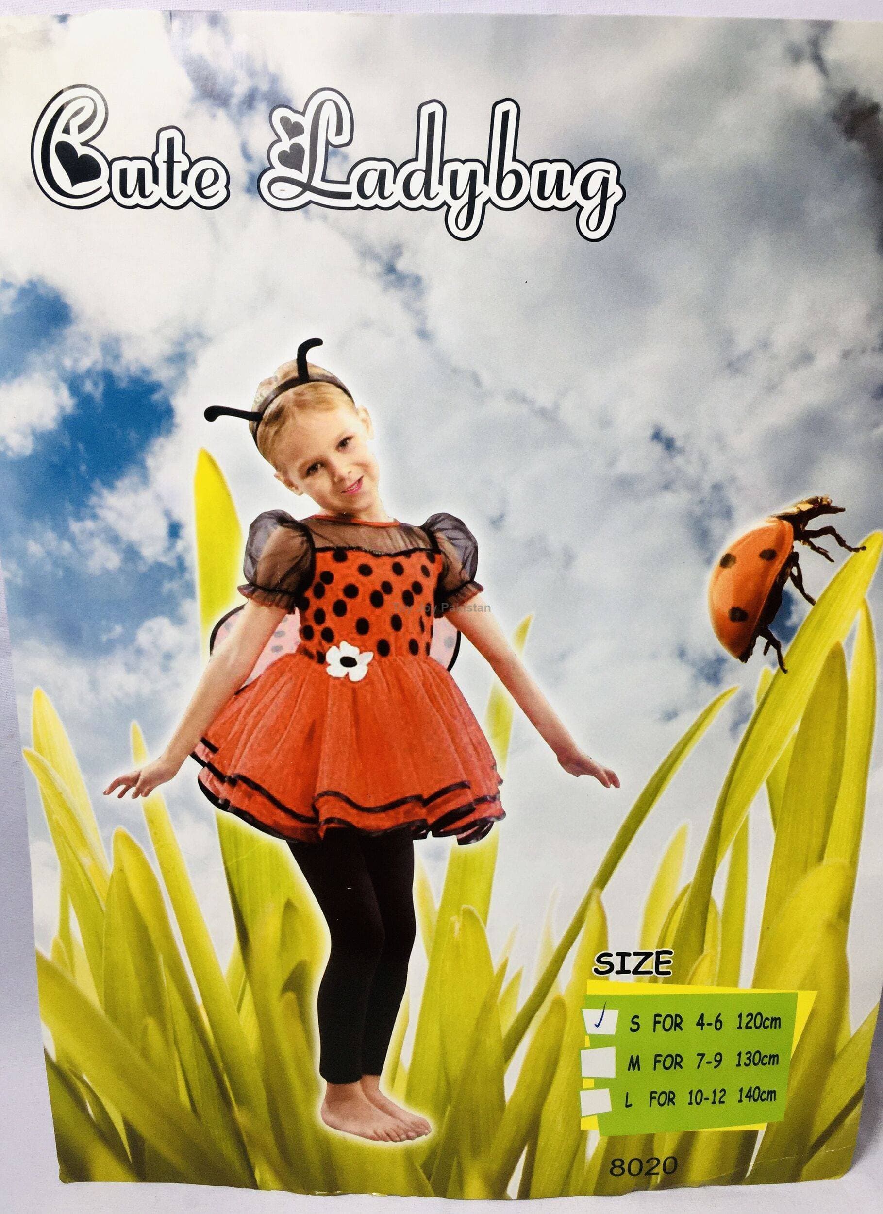 Cute Ladybug Girls Costume | Kids Lady Bird Fancy Dress Costume
