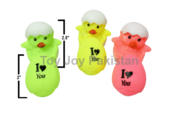 PVC Animals Chuchu Duck With Egg 6 Pcs ( 3 x 3 ) Amazing Chuchu Toys For Kids