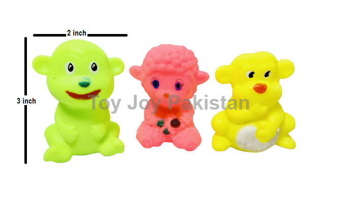 PVC Animals Chuchu 3 Pcs ( 3 x 2 ) Amazing Chuchu Toys For Kids