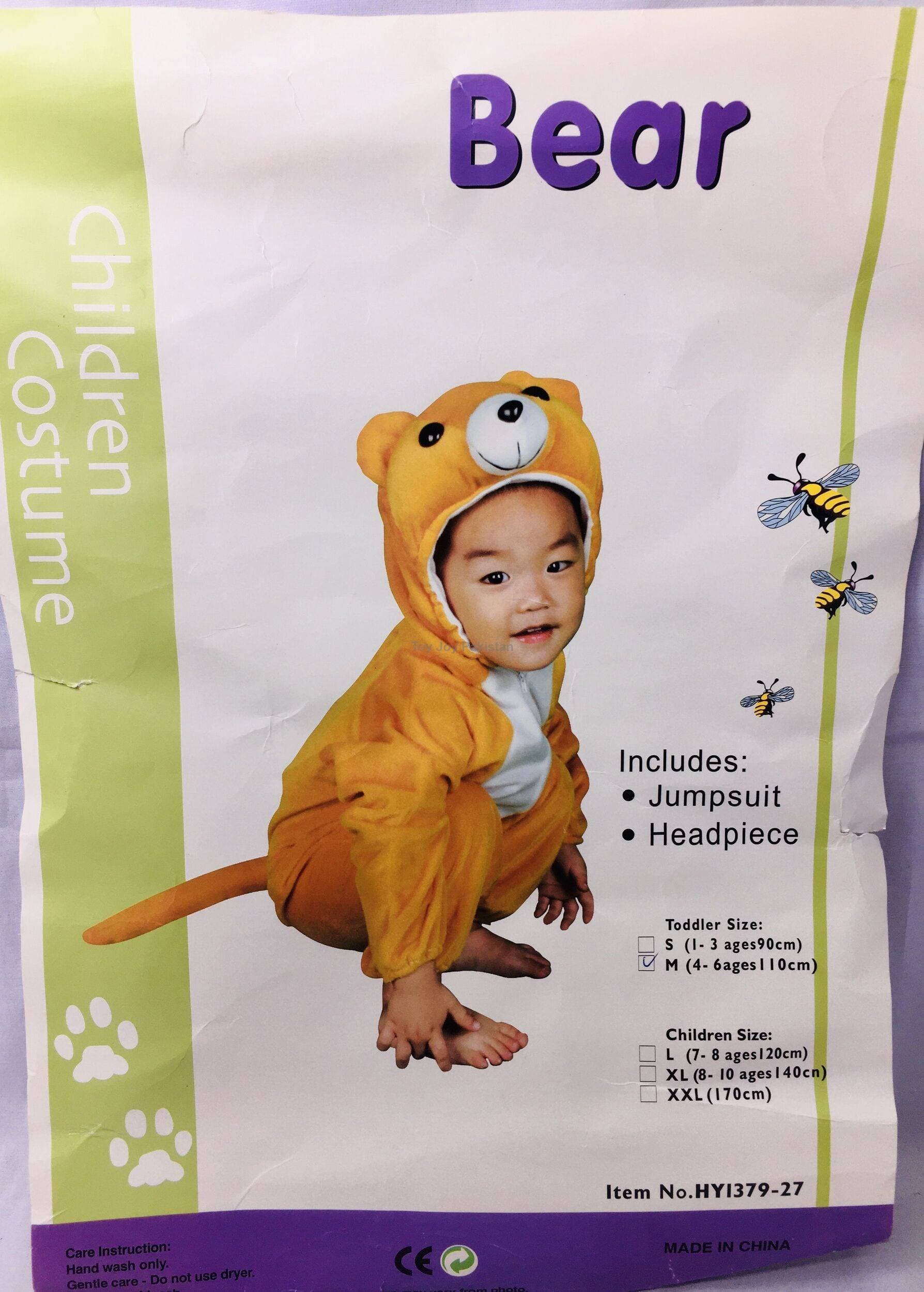 Bear Costumes for Boy Girl 3-9 Years