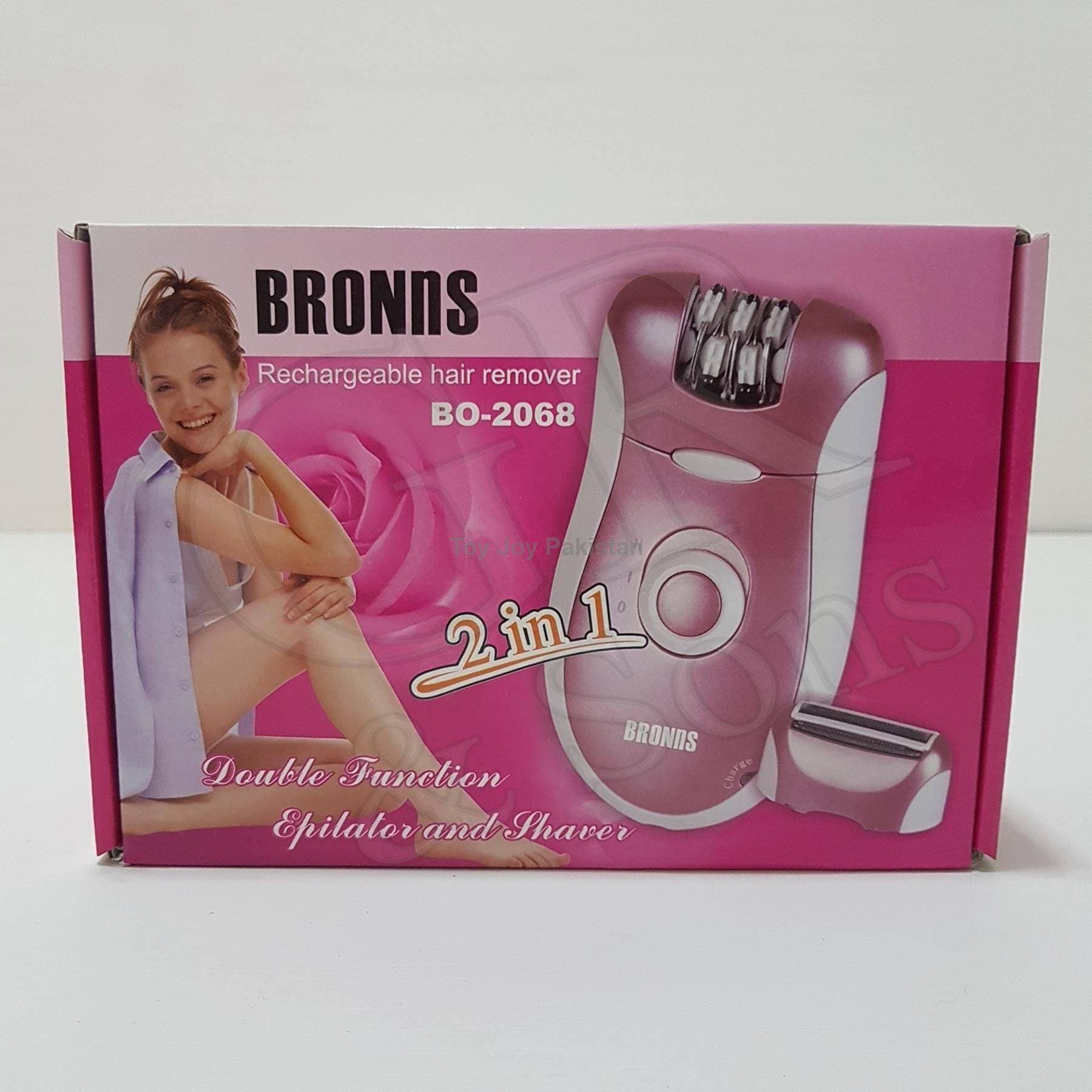 Browns Rechargable Hair Remover 2 In1 Functions Epilator & Shaver
