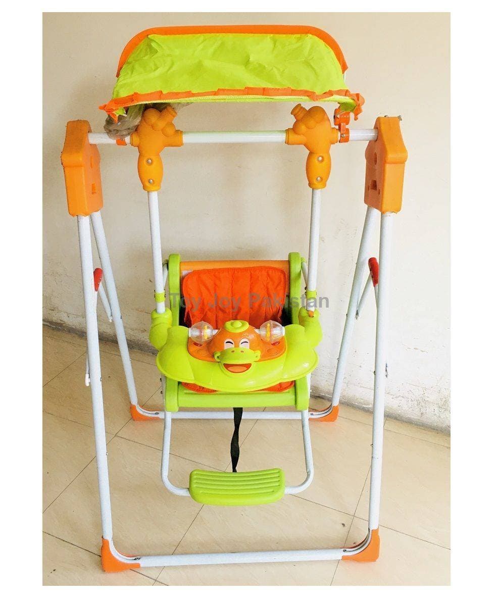 DLX Metal Baby Swing Chair Home Cradle Chair Infant Swing Rocking Chair Baby Toy 50x39x27