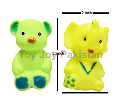 PVC Bear & Elephant Chuchu 2 Pcs ( 3.5 x 2 ) Amazing Chuchu Toys For Kids