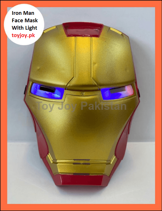 Iron Man Face mask,Children's Super Hero Masks with Lights