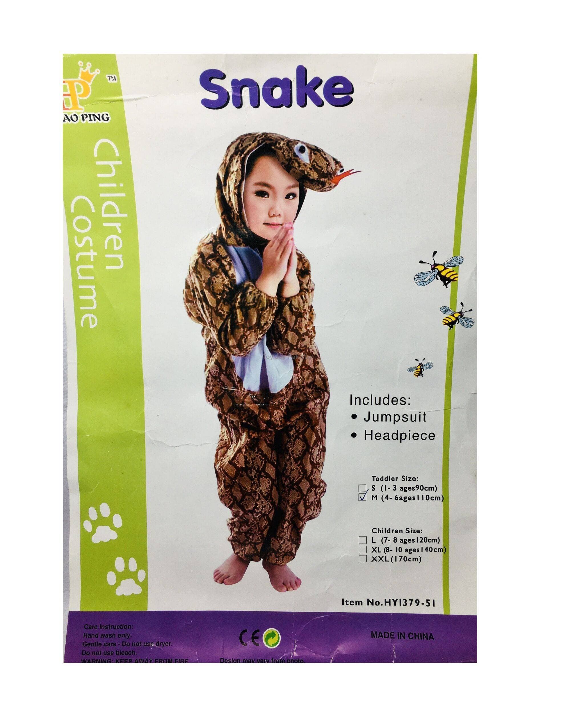Children Snake Costume 3-9 Years