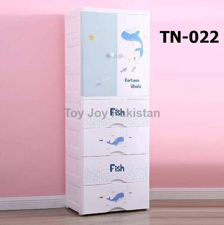 Wardrobe 5 Layer Hanging Style +4 Drawer 61 X 16 X 23.6 (156 X 41X 60CM)