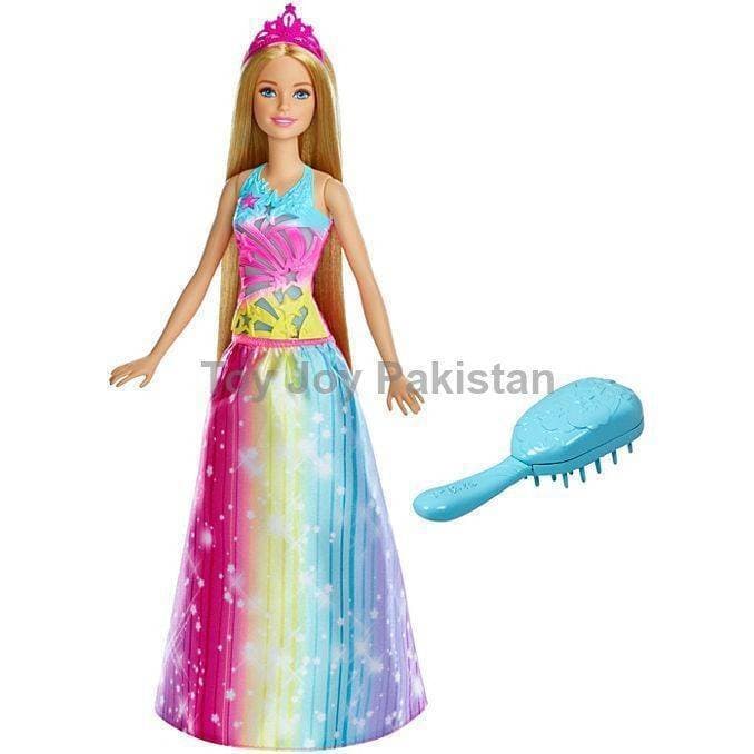 FRB12 Barbie Dreamtopia Brush n Sparkle Princess 4 Diffrent Light And Sound For ages 3 and up