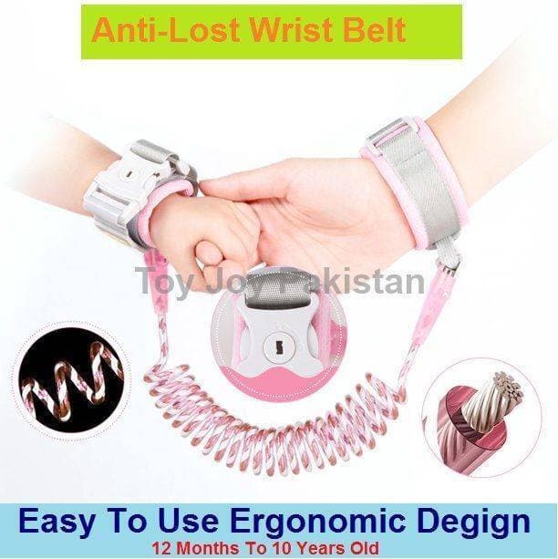 Anti-Lost Wrist Belt Link With Lock and Key for Baby Safety, Best Safety Harness/Band for Kids 5 feet
