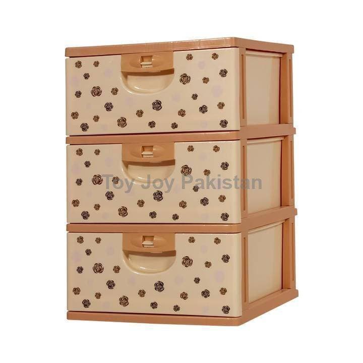 Classic Drawer 3 Layers 3 Drawers Printed Designs 15 x 14 x 21.6 (38x36x55cm)