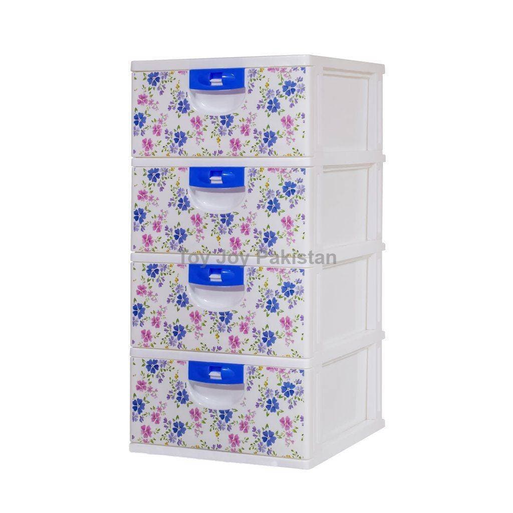 Classic Drawer 4 Layers 4 Drawers Printed Designs 15 x 14 x 29 (38x36x73cm)