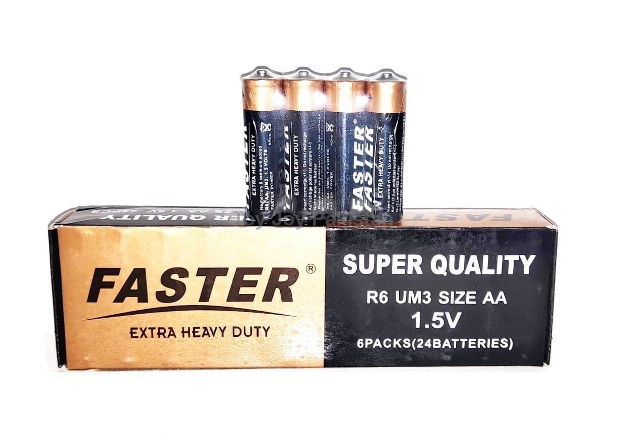 Faster Battery 1.5V AA Size R6 UM3 Extra Heavy Duty Super Quality - 1 Cell