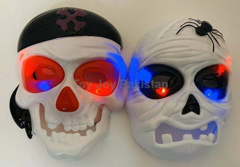 Light Up Pirate Skull Mask & Mummy Light Up Halloween Mask Dress-up Play lot