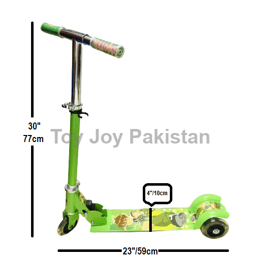 Baby Scoty Ben10 3 Wheel Scooter for Kids With Tyre Light (30x23x4)