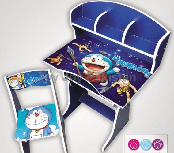 Disney Character Doraemon?? Wooden Study Table With Chair For Kids.