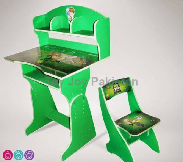 Disney Character Ben 10 Wooden Study Table With Chair For Kids