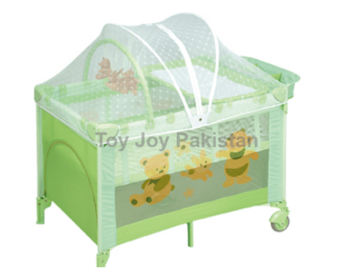 Baby Play Pen Playard Easy To Fold and Storage Lockable Wheels Red Colour W28 x D44 x H32?