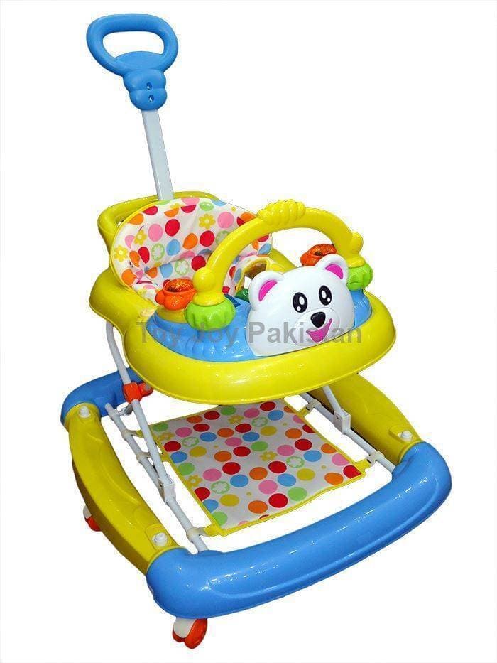 Baby Walker 3 in 1 Light & Music with back Handle + Rocking