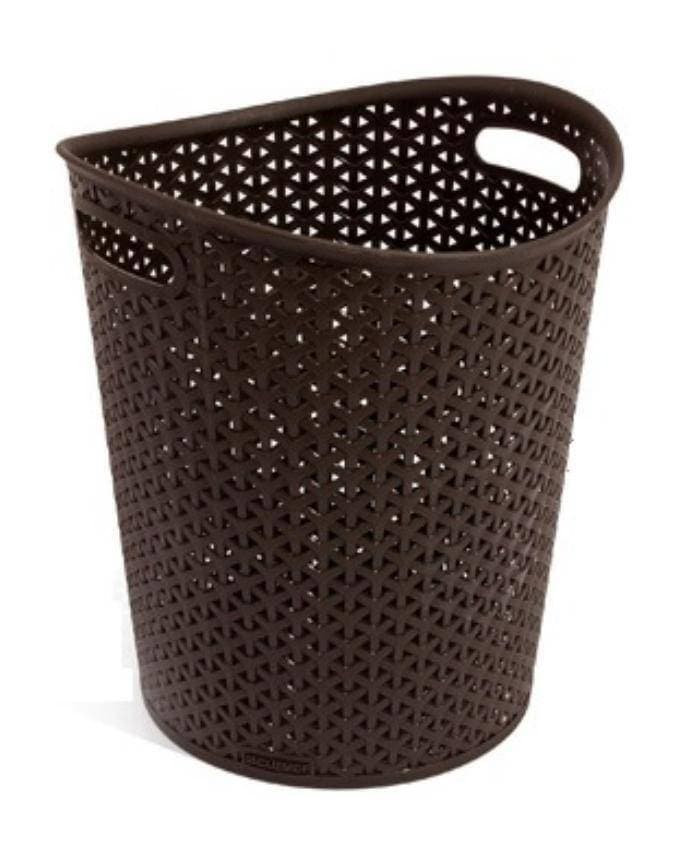 Rattan Plastic Waste Paper Bin