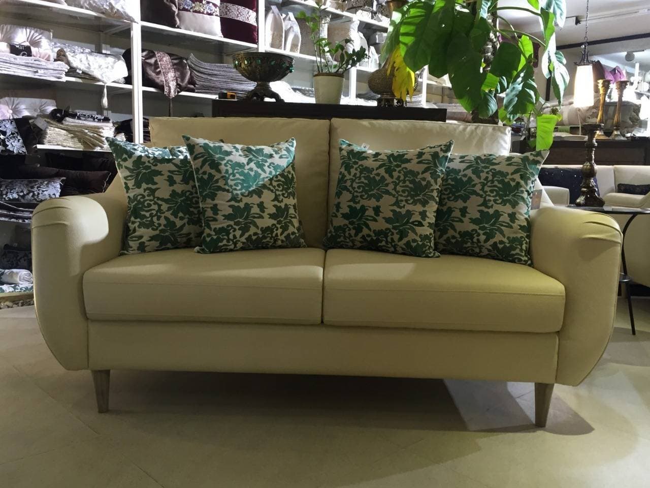 Plumb Back 2.25 Seats Sofa in Artificial Leather Home N Style
