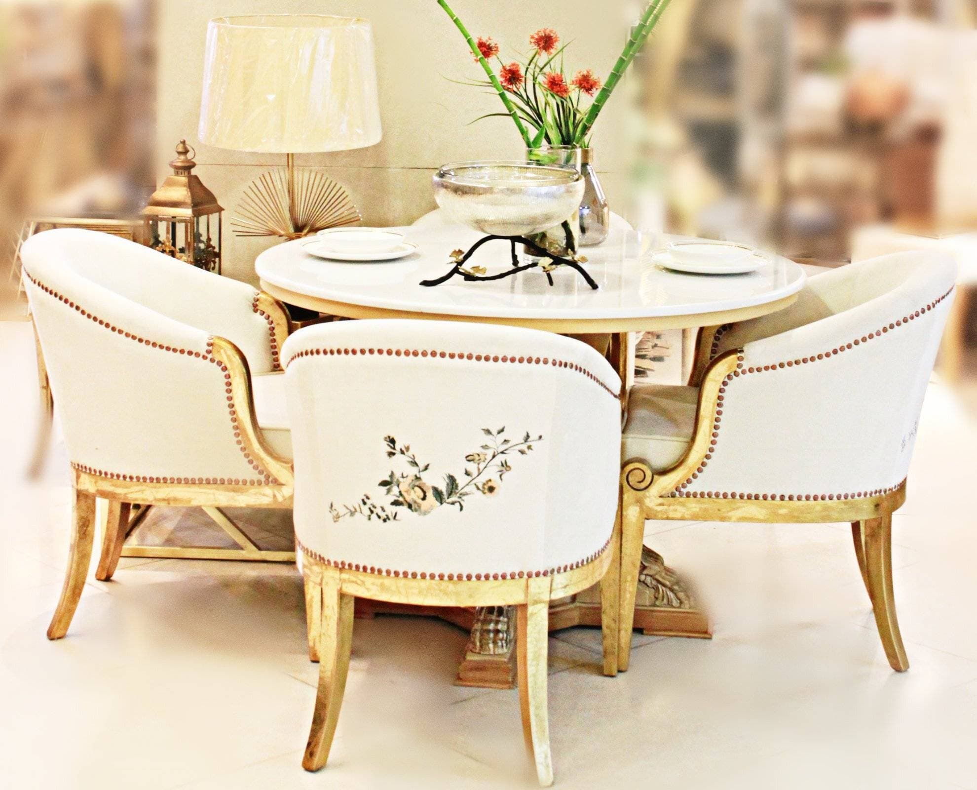 Round Formal Dining Chairs 4 Piece By Home N Style - 1 Set
