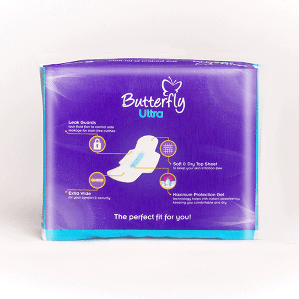 Butterfly Ultra Thin Economy Pack Sanitary Packs L
