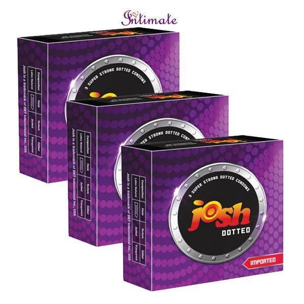 Imported Josh Dotted Condom for Men - 3x3 packs