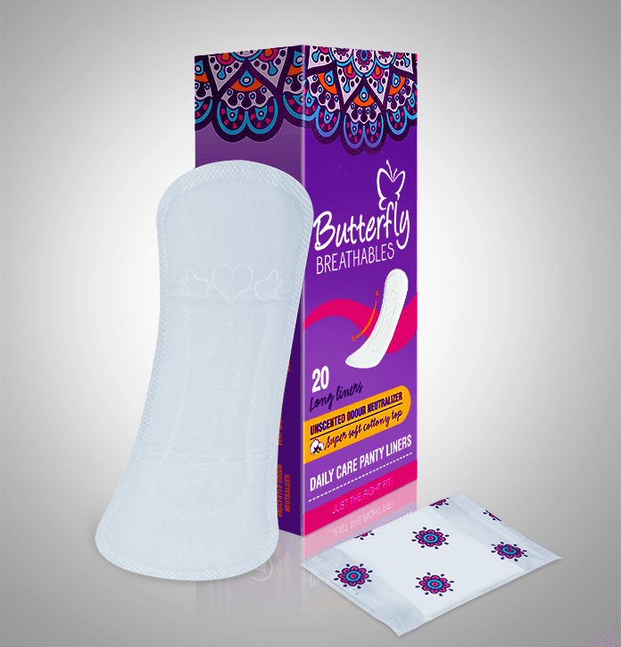 Butterfly Breathables Panty Liners 20 pcs for
