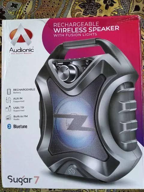 Sugar 7 Audionic Portable Speaker With Warranty