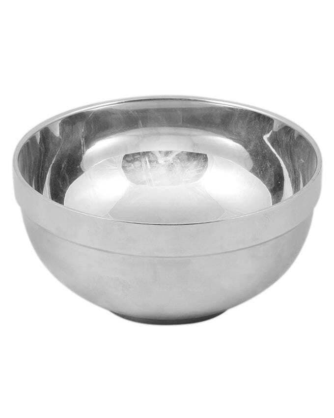 Stainless Steel Heat Insulated Bowl 20 cm - Silver
