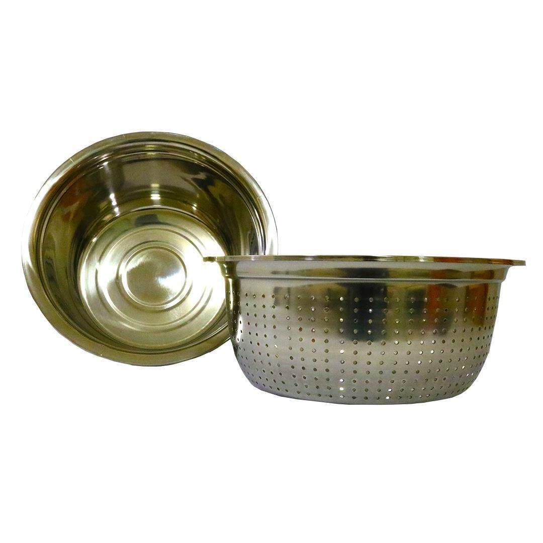 Stainless Steel Colanders & Bowls Set of 6 Pcs