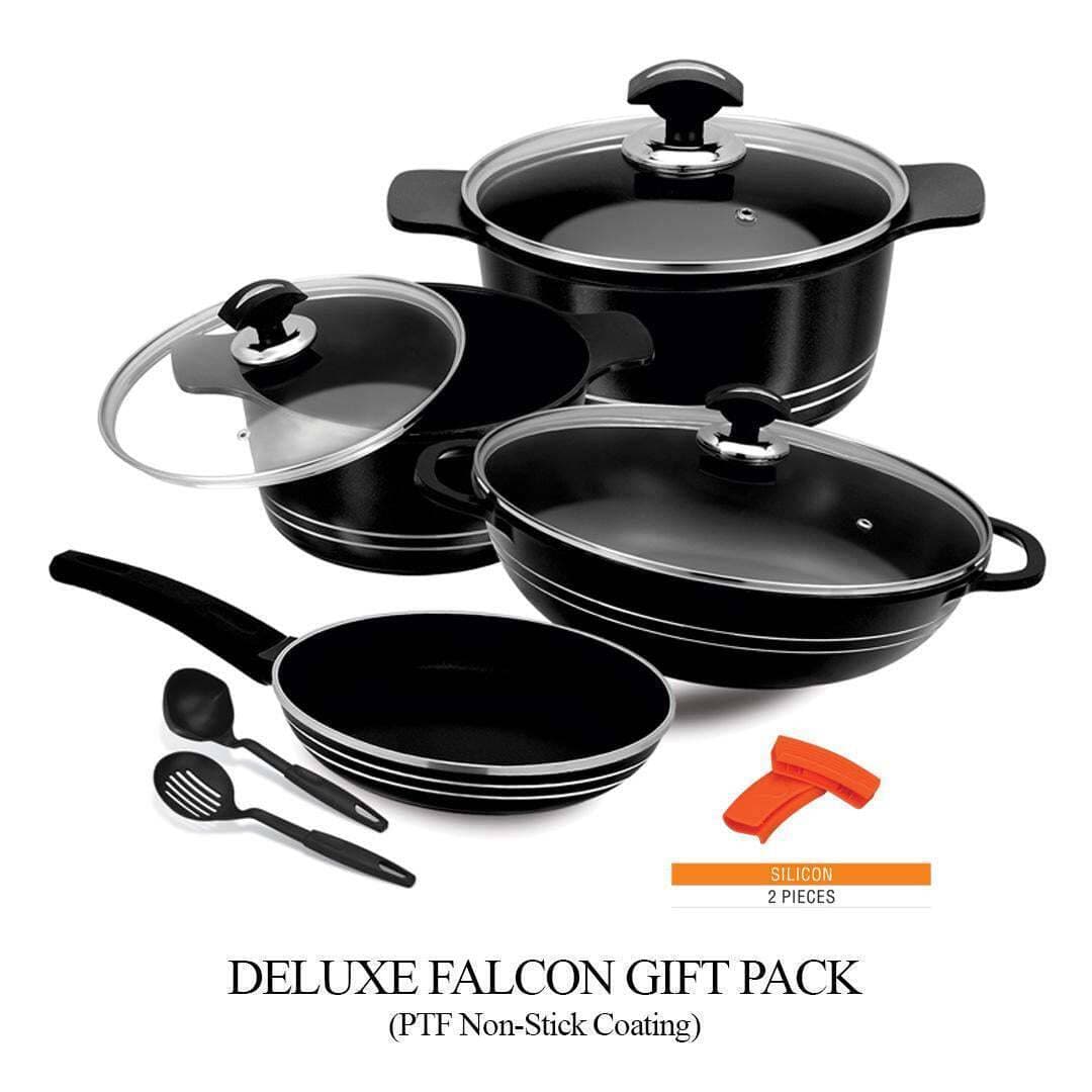 Deluxe Falcon Cookware Set With PTF Non Stick Coating