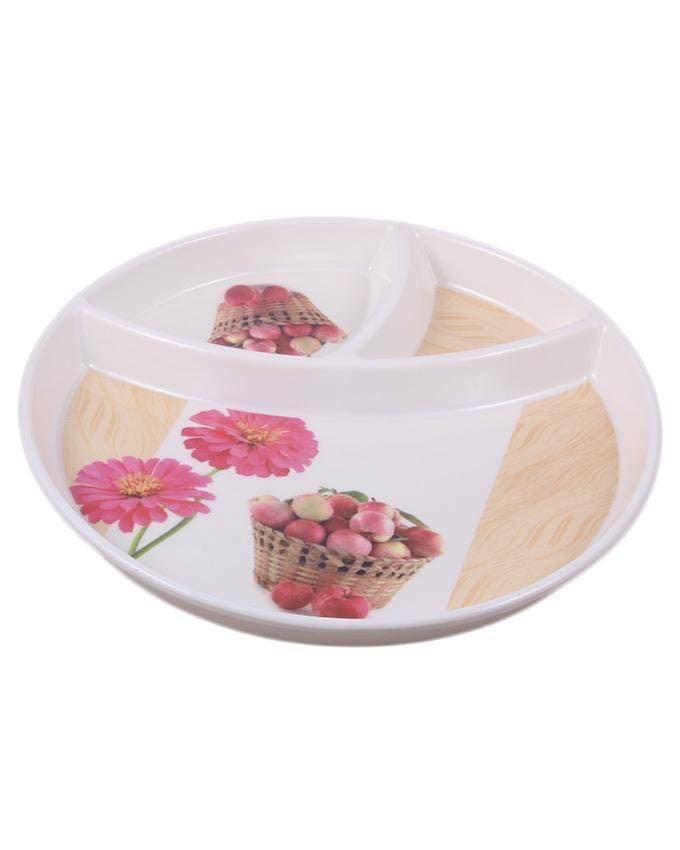 Plastic Melamine Tray Round Shape for Serving