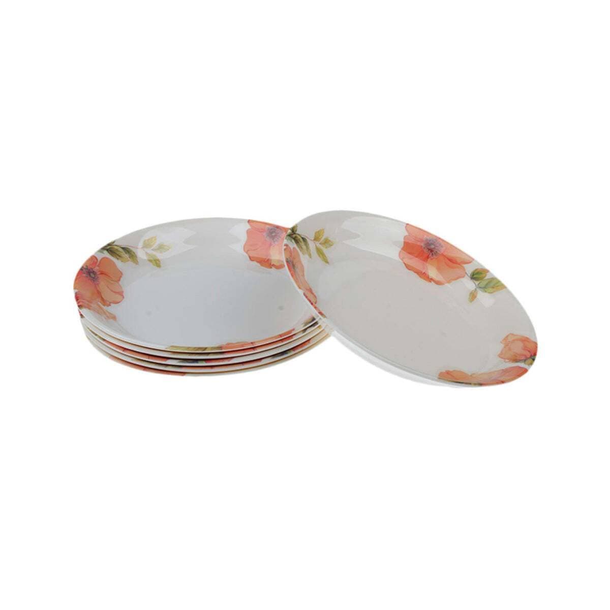 Florence Melamine Deep Dinner Plates - Set of 6