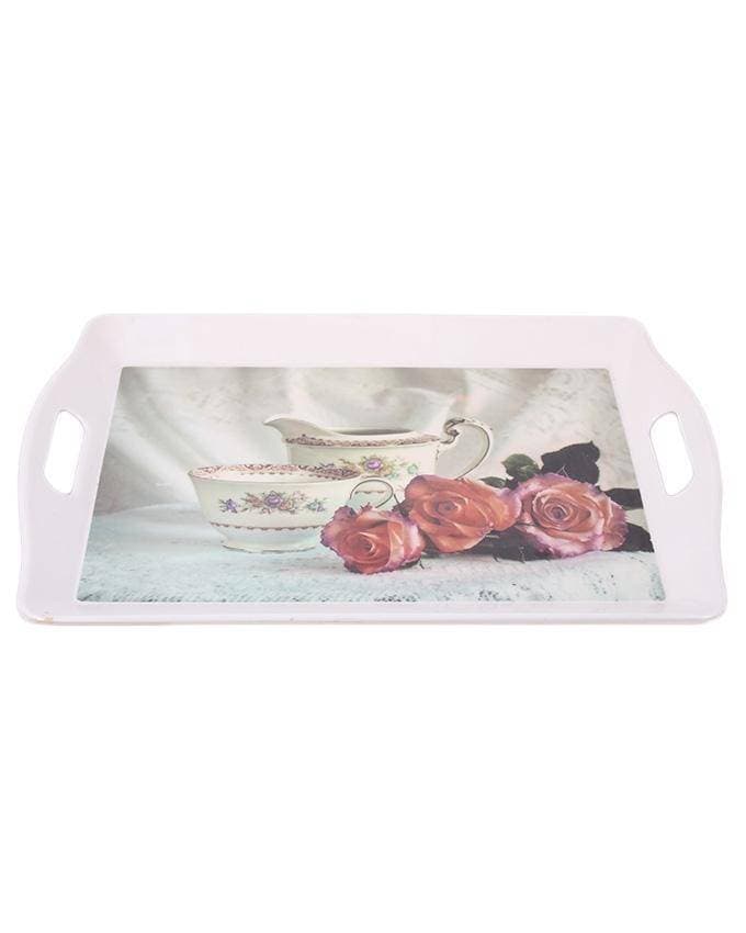Rectangular Service Plate - Pink