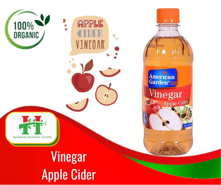 Husnain Organic Store - American Garden Apple Cider Vinegar Perfect To Use In Salads Dressings - 900Ml
