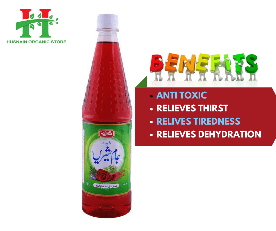 Husnain Organic Store - Jam E Shirin Refreshing Drink 100% Natural - 800Ml