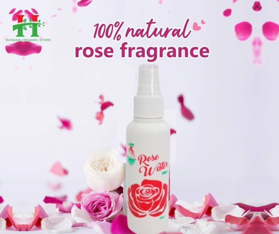 Husnain Organic Store - 100% Rose Water Pure & Natural - 120ml