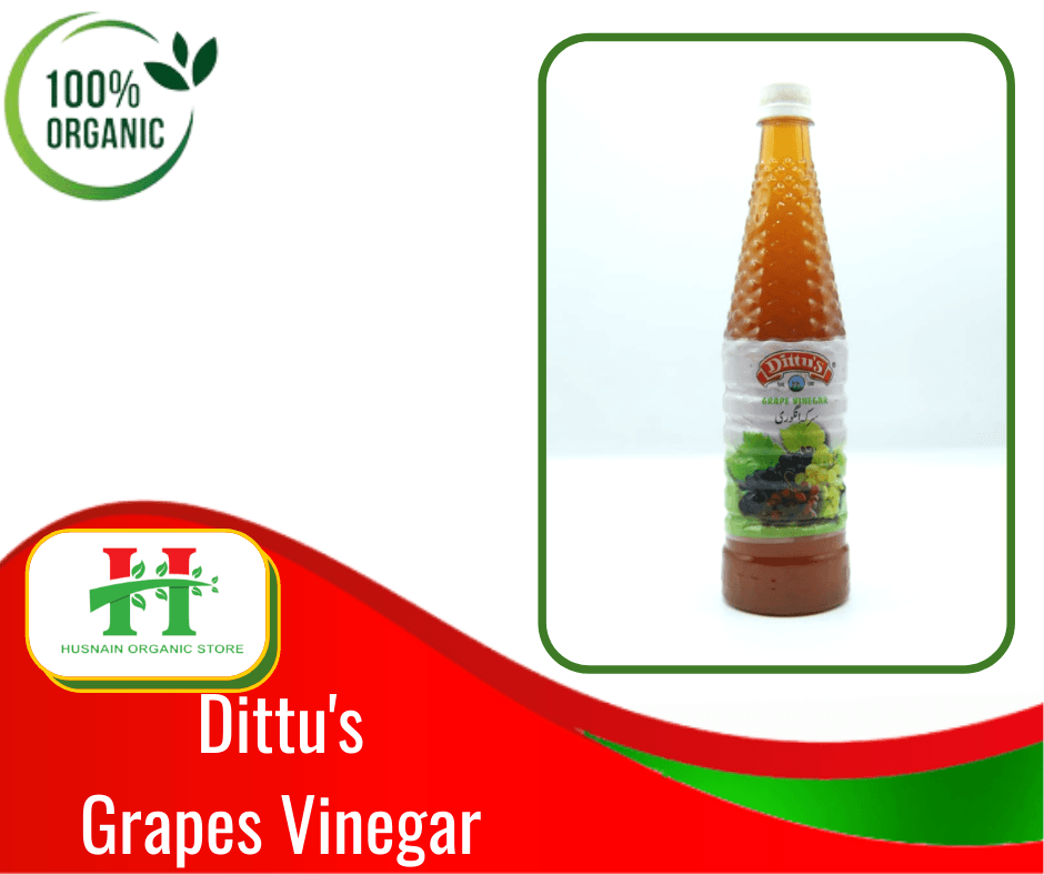Husnain Organic Store Unfiltered Dittu'S Grape Vinegar Pure And Natural - 750Ml