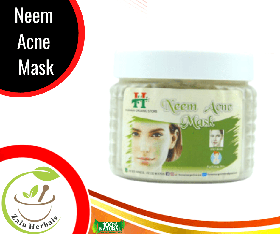 Zain Herbals | Neem Acne Mask | Treat Acne | Remove Blemishes | Remove Pimples - 200gm