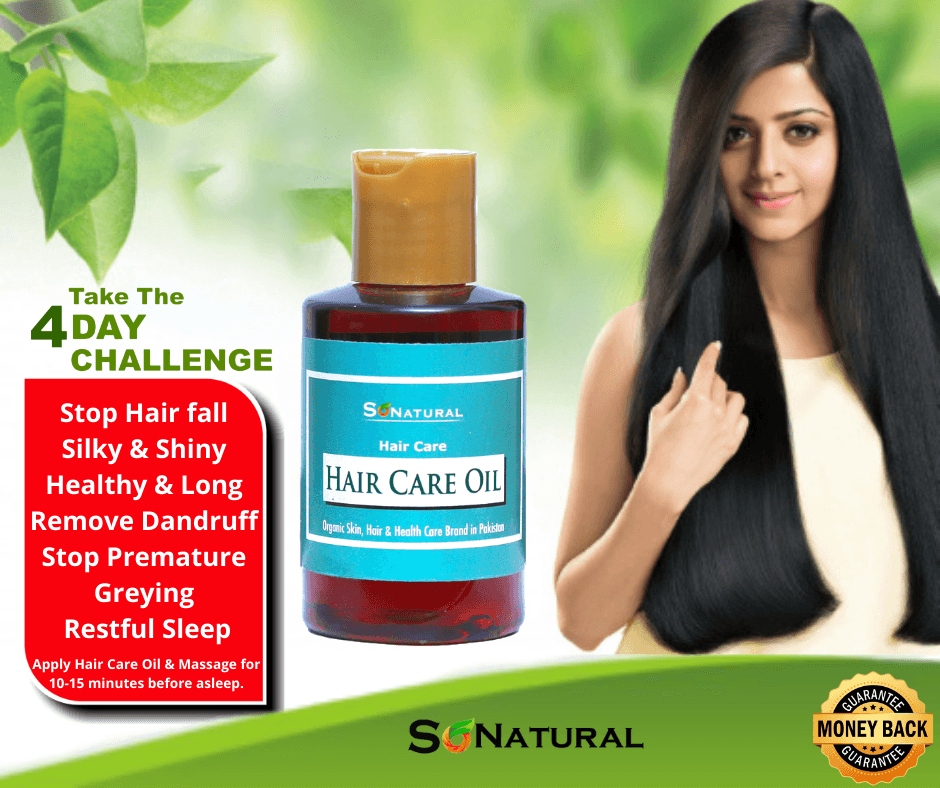 SoNatural Hair Care Oil - Long & Shiny Hairs-Natural Hair Growth Oil For Men & Women (4 Days Challenge) - 120Ml
