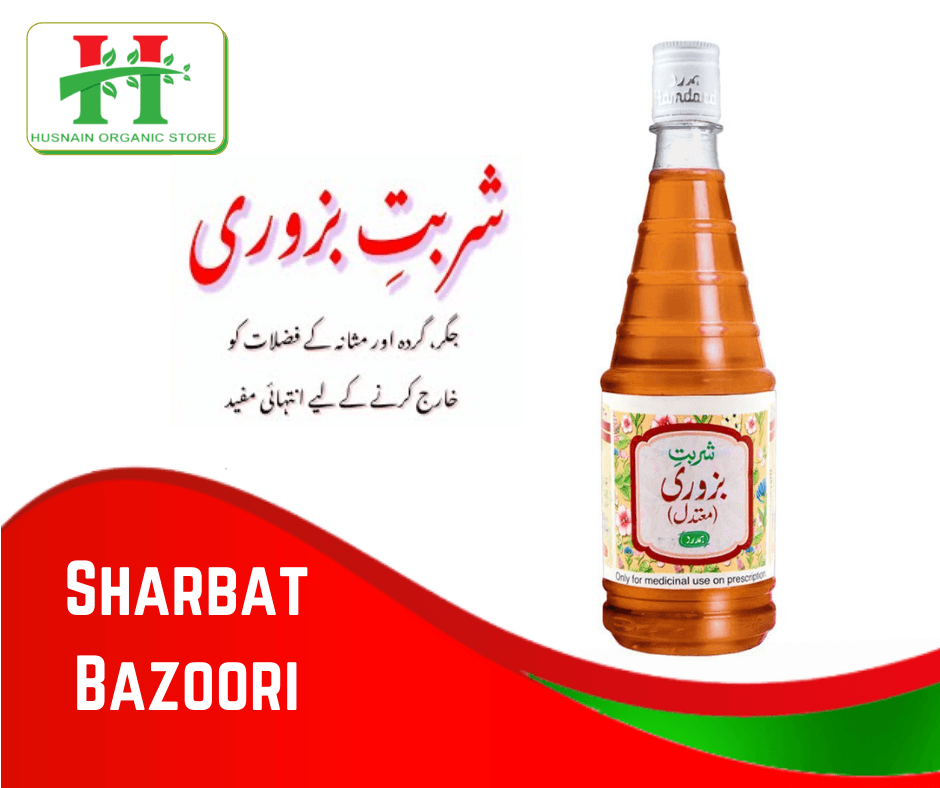Husnain Organic Store - Sharbat Bazoori Refreshing Drink - 1Liter