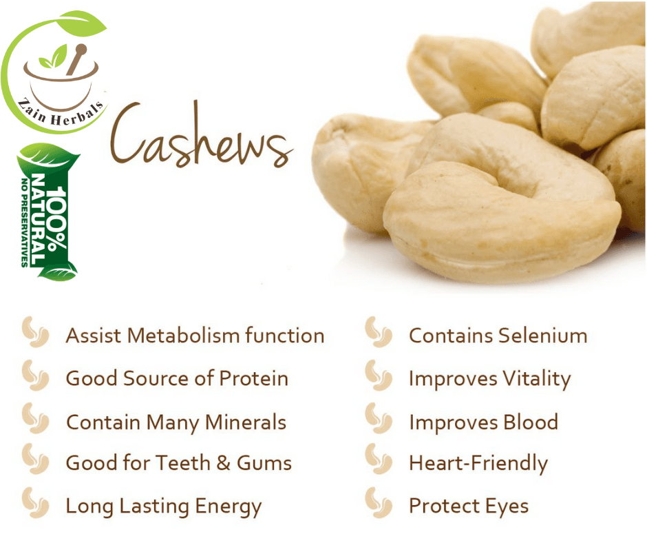 Zain Herbals | Cashew Nuts | Kaju - 250gm