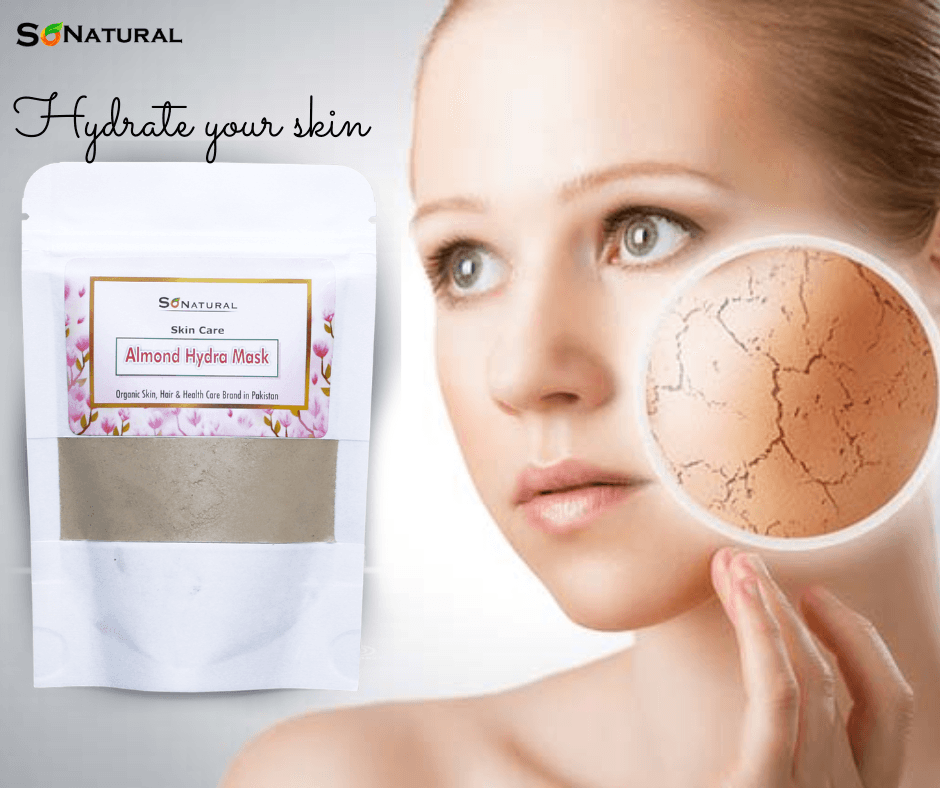 SoNatural Almond Hydra Mask - Hyderate Skin-Moisturize Skin Naturally - 60G