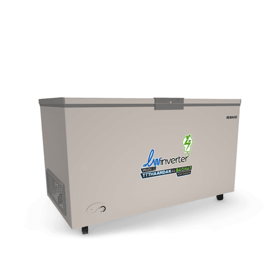 Waves Deep Freezer WDF-315 New Advance Cool Bank Beige