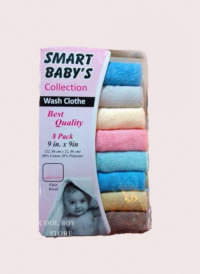 8Pcs Baby Towel For Face - Multi Color