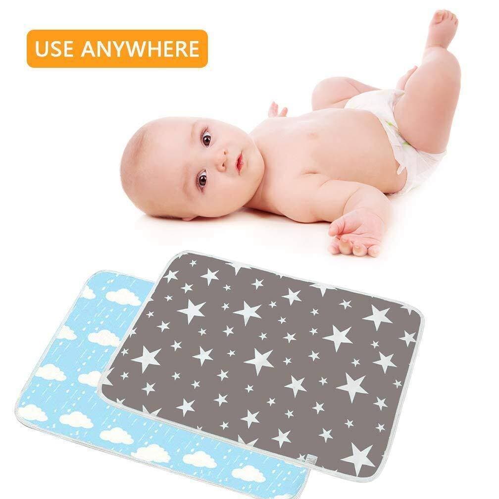 Pack Of 3 Baby Water Proof Changing Pads Covers Multi Color