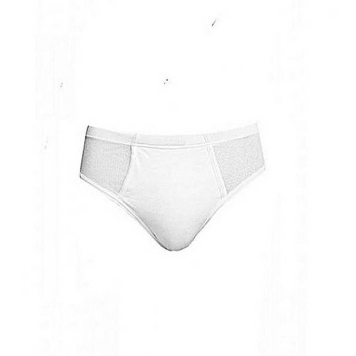 White Cotton Underwear For Mens Front Window-V-Shape Pack Of 2