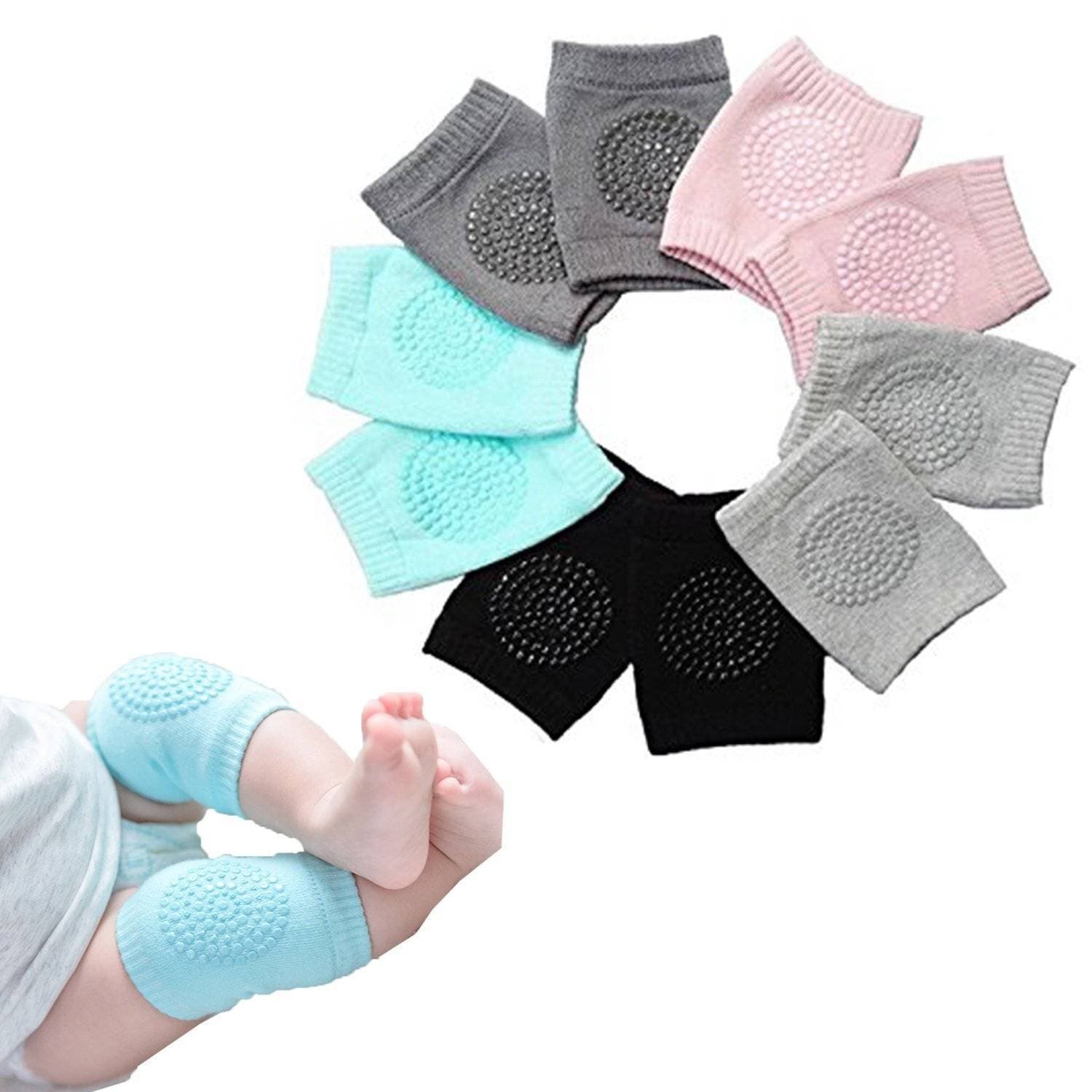 Cotton Breathable Baby Girls And Boys Knee & Elbow Pads