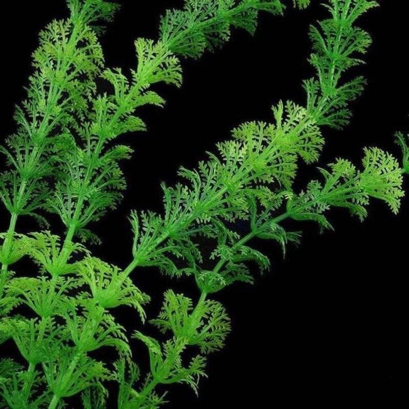 Artificial Green Underwater Plant Long Grass With Stone Aquarium Fish Tank